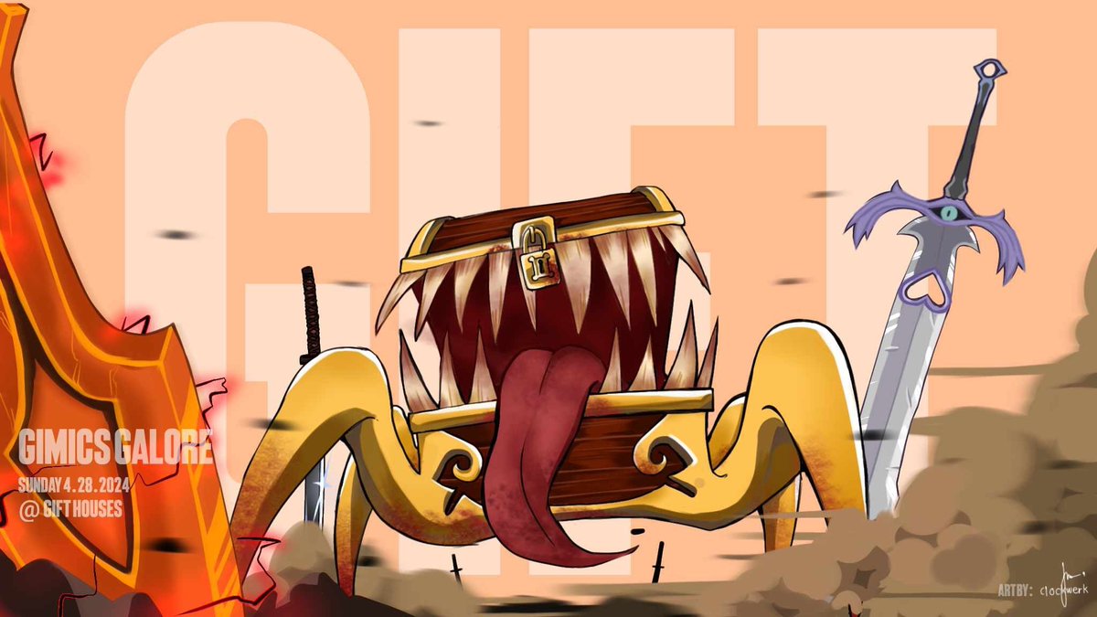 **GIFT Fool's Gimic Spawn Event!**

Starts at 10 AM EST on Sunday 4/28

Server: Red Dragon
Location:  GIFT Housing
See poster for more details!

Credit: Clockwerk
#AQ3D