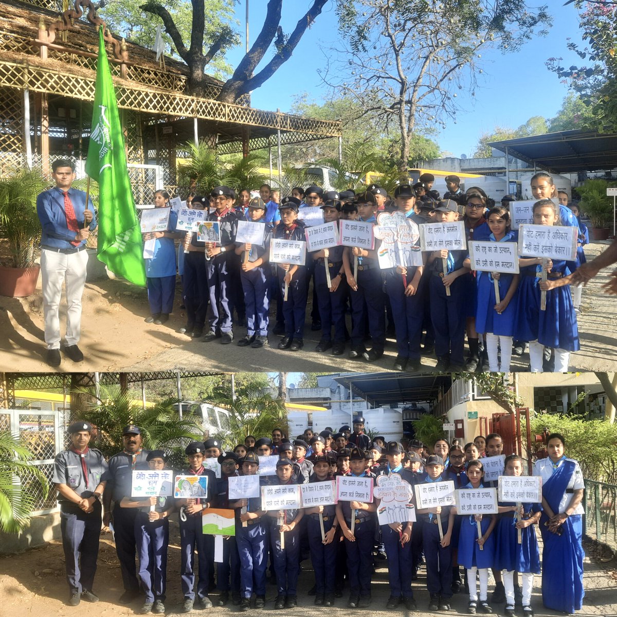 Students organized an election awareness rally to promote the importance of voting and celebrate being the largest democracy.

Make history, don't just witness it. Vote in the upcoming election.

 #letsvote #EveryVoteCounts