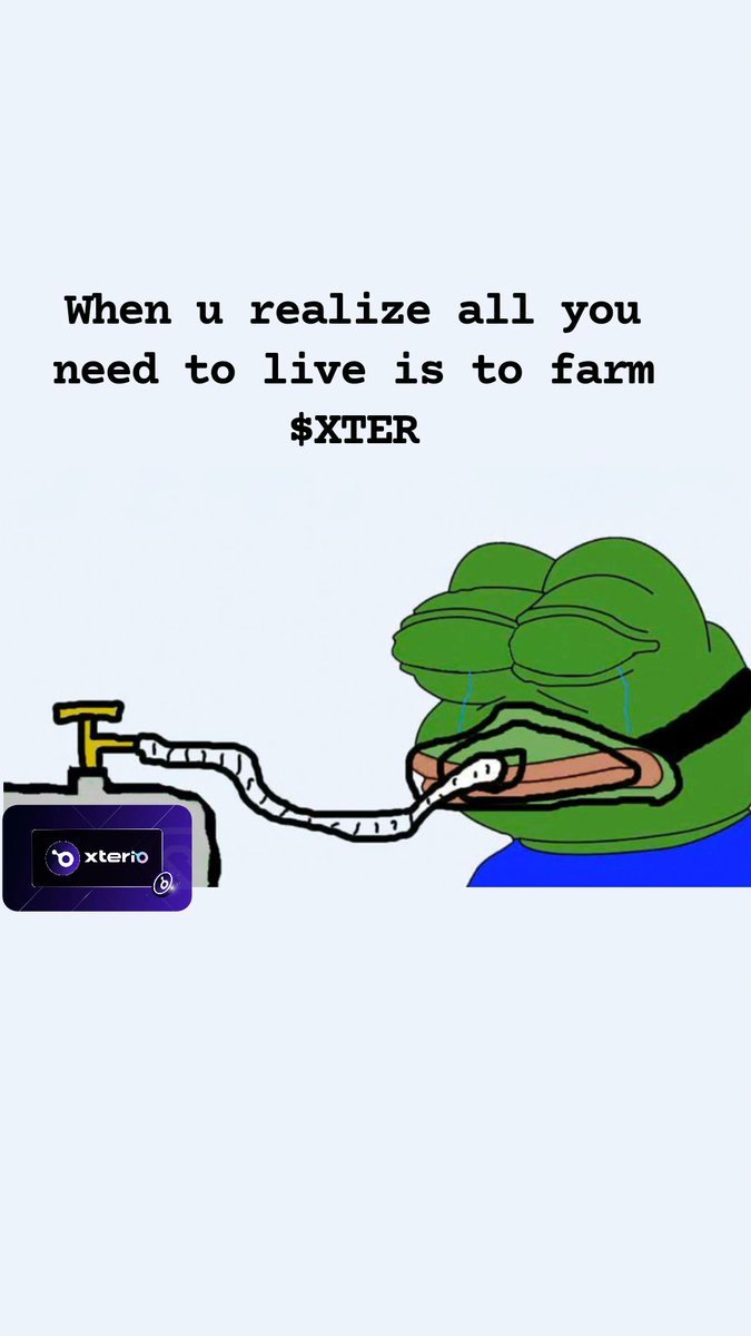NEED PUMP ? LOVE THIS POST ! $XTER