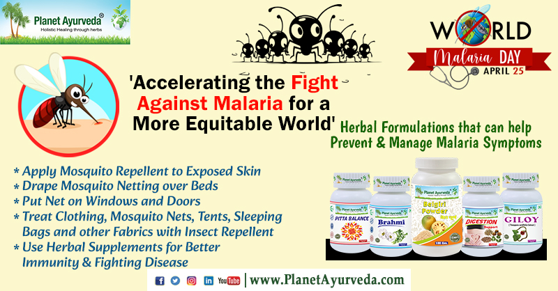 World Malaria Day - April 25
Shop Now - store.planetayurveda.com
#WorldMalariaDay #WorldMalariaDay2024 #MalariaDay #FightAgainstMalaria #Malaria #Awareness #MosquitoControl #InsectRepellent #HerbalSupplements #FightingDisease #HerbalFormulations #ManageMalariaSymptoms