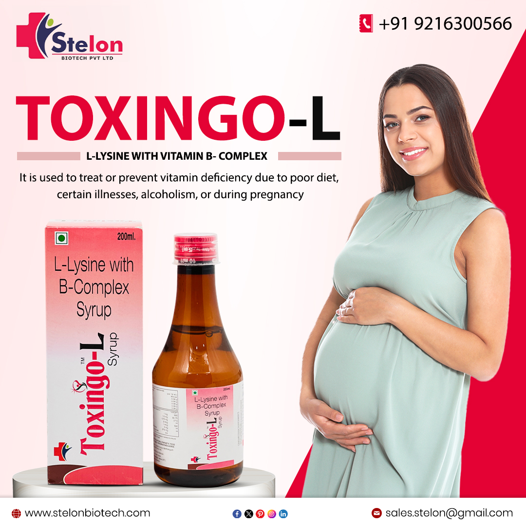 Introducing TOXINGO-L by STELON BIOTECH
.
For More Info:
Visit: stelonbiotech.com
Contact at +91-9216300566
Email at sales.stelon@gmail.com
.
#PCDPharmaFranchise #PCDPharma #PharmaFranchise #PCDfranchisebusiness #gynaerange #pregnancy #vitamindeficiency #bcomplexsyrup