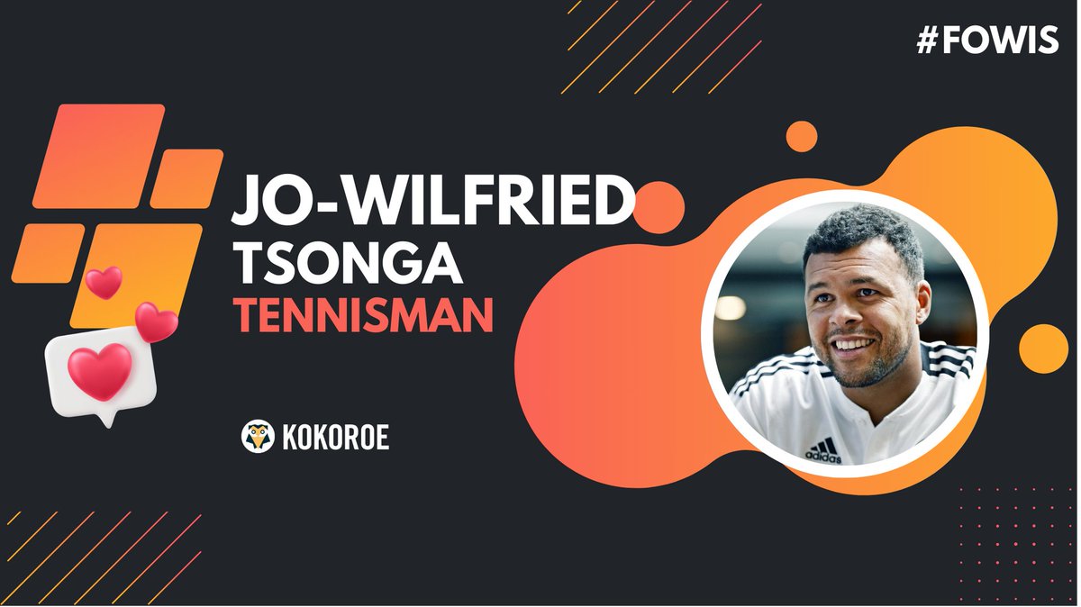 🎤 Il est temps d’accueillir à présent JO Wilfried Tsonga #FOWIS

🎾 Joueur de tennis français, doté de 18 titres ATP, Jo-Wilfried Tsonga est aussi un sportif engagé à la tête de l’association Attrap’la Balle.

🏆 Il est également lauréat du trophée de l’inclusion 2024 !