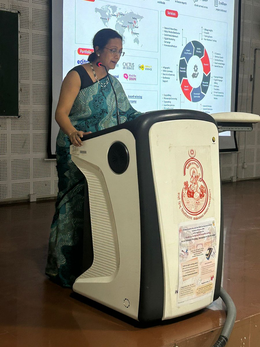 Day 1 of scientific writing workshop is off to an amazing start with around 100 participants! Dr. Smita Jain, Associate director, Academic & Govt Relations(India),Cactus gave us a glimpse into the aims and corporate services of CACTUS Communication #ScientificWriting #Workshop