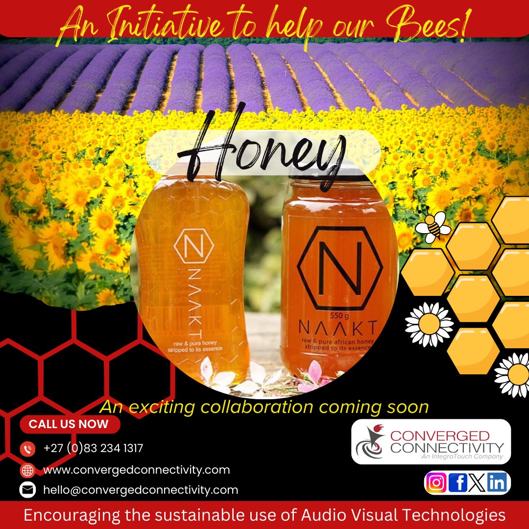 REMINDER‼️ 🐝🍯 Embrace the buzz! 🌱 We're teaming up with NAAKT Honey to sweeten the deal on sustainability! 🌿 Follow along to bee in the loop about our eco-friendly journey! 🌼 #SustainabilityGoals #BeeAware