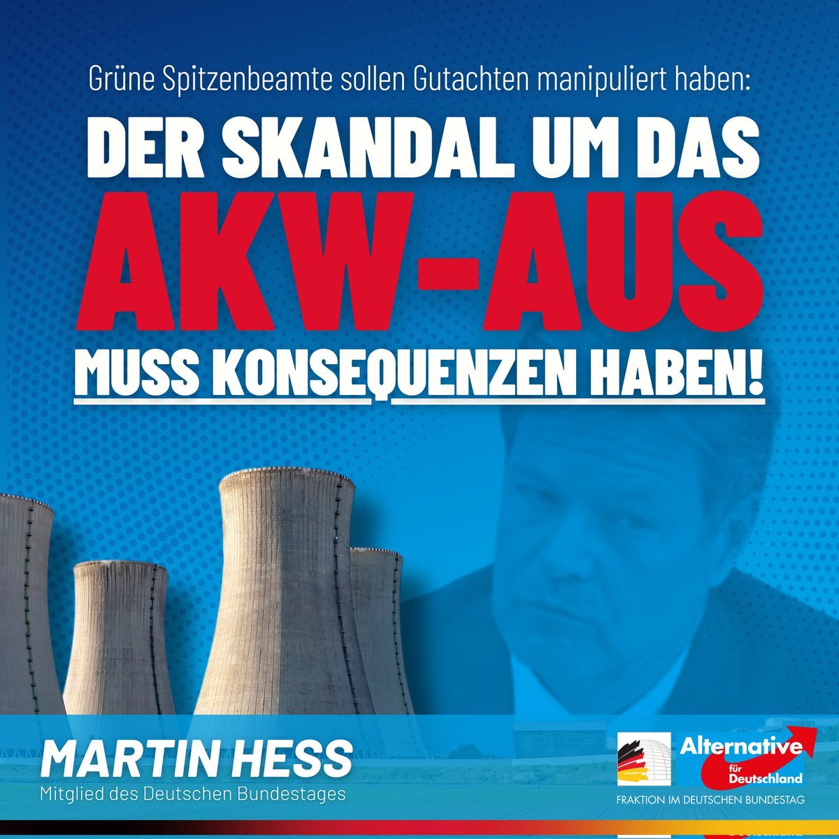 Die Kernenergie garantiert eine günstige, sichere, klimafreundliche und umweltverträgliche Energieversorgung. Das war und ist die unerschütterliche Meinung unserer AfD. Und auch Experten rieten der Ampelregierung im Jahr 2022, die Atomkraftwerke weiterzubetreiben. Doch das