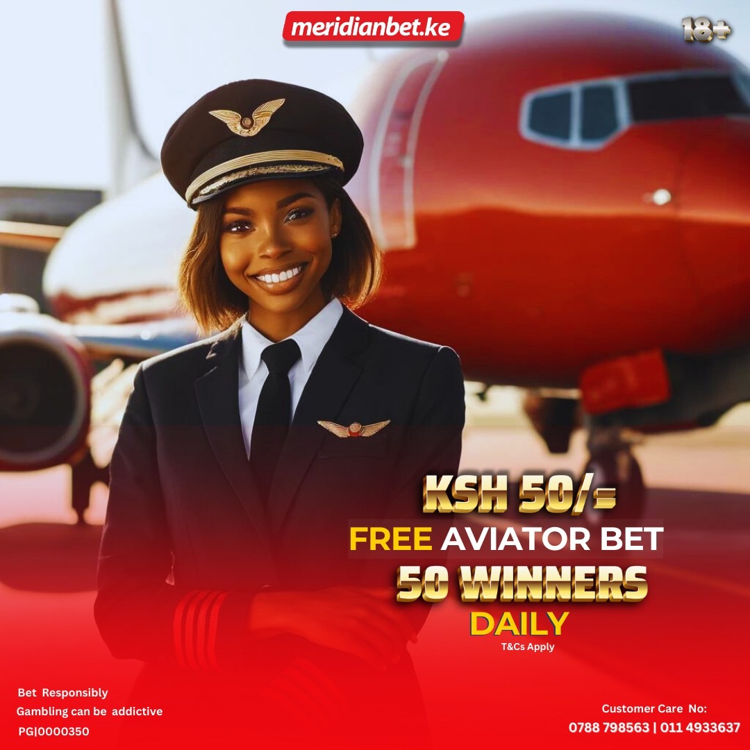 Play #aviator today and be part of the winners to get a free bet every day with Meridianbet.ke

Play here👉 : urlday.cc/6c2oq

#MeridianbetKE #MeridianCasino #Aviatorfreebet #FreeBet #aviatorgame #Betbuilder #Sports #Football #FreeSpins #Footballhighlights…