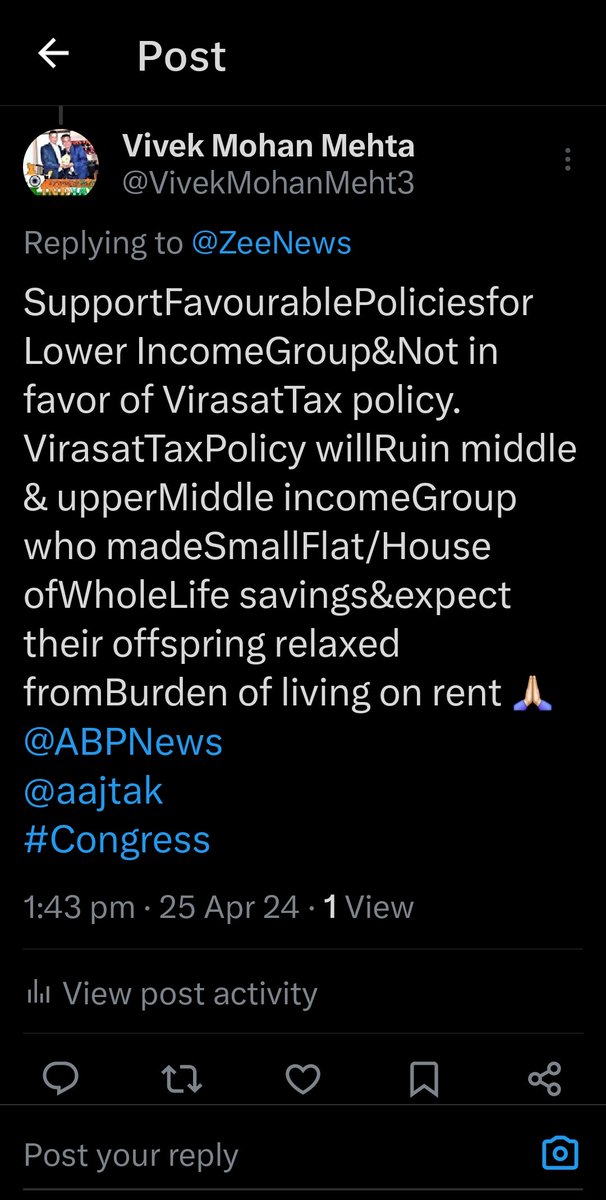 @aajtak @SudhanshuTrived @anjanaomkashyap I being IndianCitizenForced to replyAgaint implementation of inheritanceTaxPolicy. Middle&upperMiddleClass of maximumPopulation in ourCountry willBe most effected&implementation willReverse theGrowth of middle&upperMiddle class.  Curse for offsprings of middle&upperMiddle class
