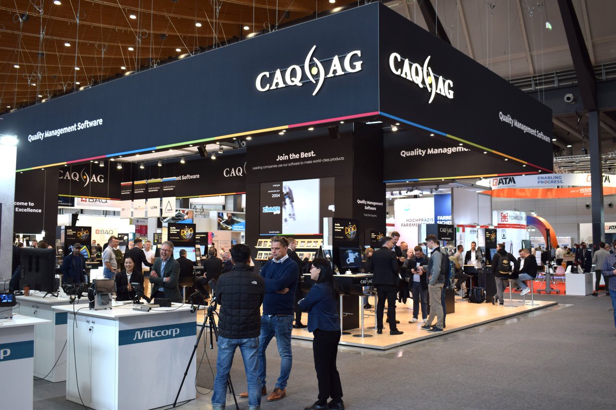 IndBereich's tweet photo. Die Control 2024 hat noch bis Freitag die Tore geöffnet: bei der CAQ AG Factory Systems (Halle 10, am Stand 1317) lautet das Motto - #Digitalisierung von #ShopFloor bis #TopFloor

#CAQ #control2024 @Control_Messe @Messe_Stuttgart https://t.co/5Uck788qwa