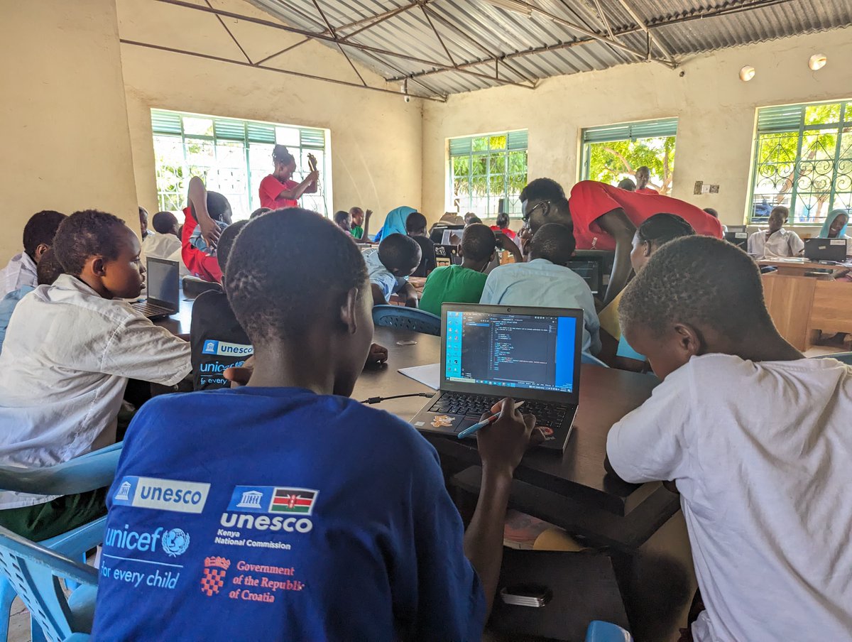Exciting times in #Turkana County! 🌟 

Over 150 girls from 13 schools are diving into STEM mentorship sessions, robotics, coding, and app development at the ongoing #STEM /#ICT Bootcamp at St. Monica Girls' Primary School in Lodwar. #GirlsInSTEM #STEMeducation