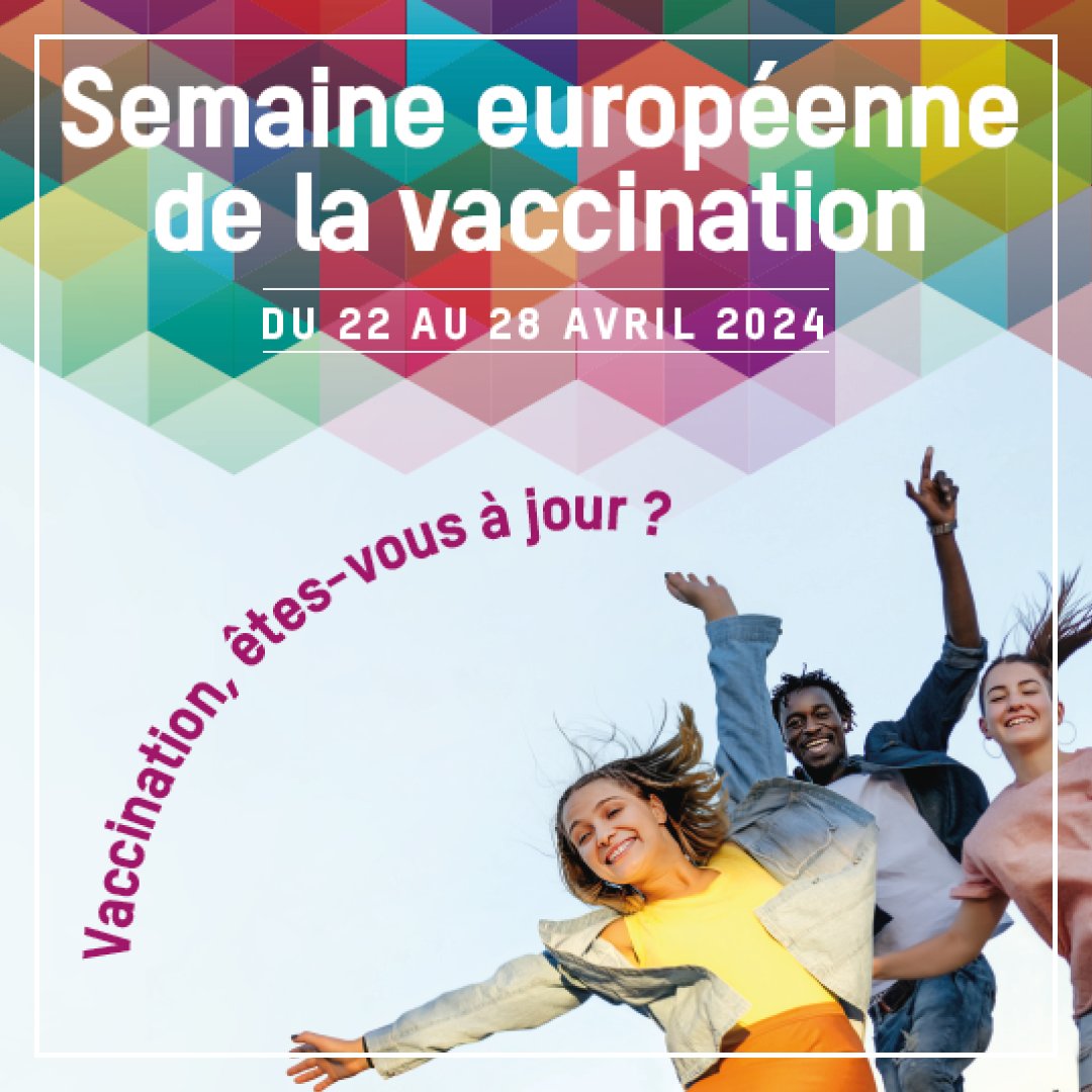 #VaccinerProtéger | 🗓Du 22 au 28 avril 2024, c'est la semaine européenne de la #vaccination !

👉Ce geste simple de prévention est le moyen le plus efficace pour lutter contre certaines maladies graves.

ℹ️vaccination-info-service.fr

#SEV2024