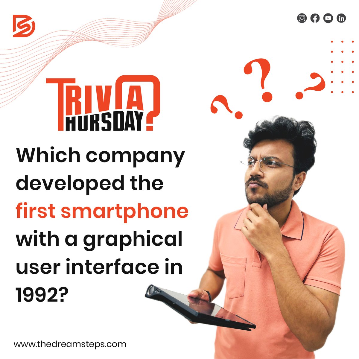 Ready for some tech trivia?

Test your knowledge with this Thursday's challenge! 💻

Can you answer this?

Drop your answer below!

#TechTrivia #ThursdayFun #StayCurious #ThursdayTrivia #TriviaTime #TechChallenge #TechThursday #Dreamers #TeamDreamSteps