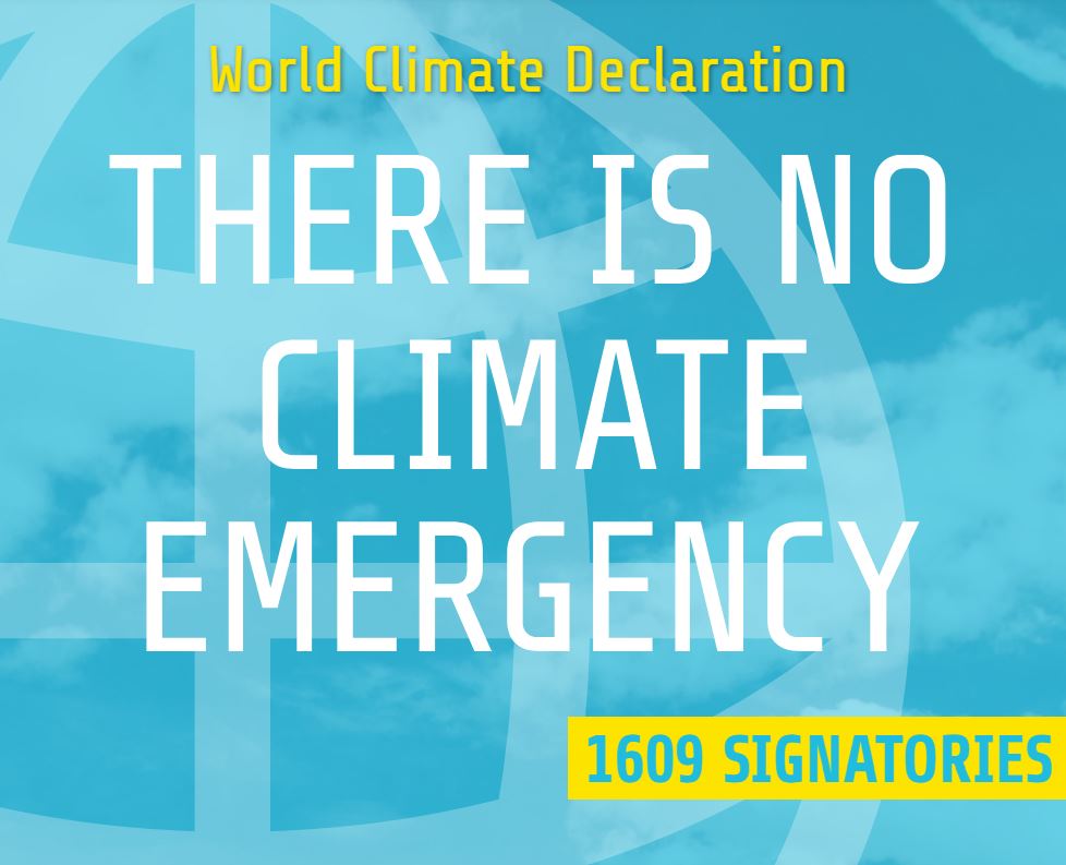 'There is no climate emergency' (il n'y a pas d'urgence climatique).
Document PDF : clintel.org/wp-content/upl…