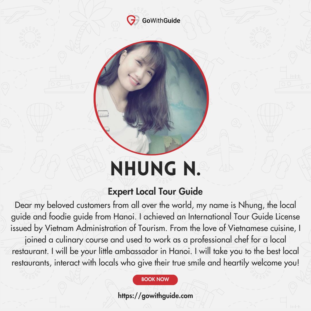 GoWithGuide's tweet image. Where in the world is #gowithguide? We’re in #Vietnam  with #localexpert tour guide and nature lover Nhung N. She led a tour of #hanoi with traveler Torri K. who felt that Nhung was the “Best Tour Guide in Vietnam!” Check her out here! gowithguide.com/vietnam/tour/h…