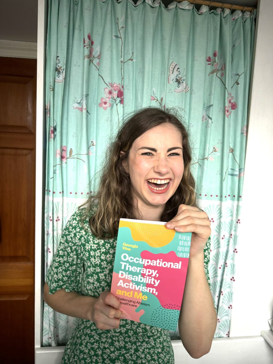 Happy publication day to me! 🥳 My book ‘Occupational Therapy, Disability Activism, and Me’ is out NOW!! linktr.ee/georgiavineot I hope there is something there for everyone, thank you for allowing me to share my story. ❤️✨