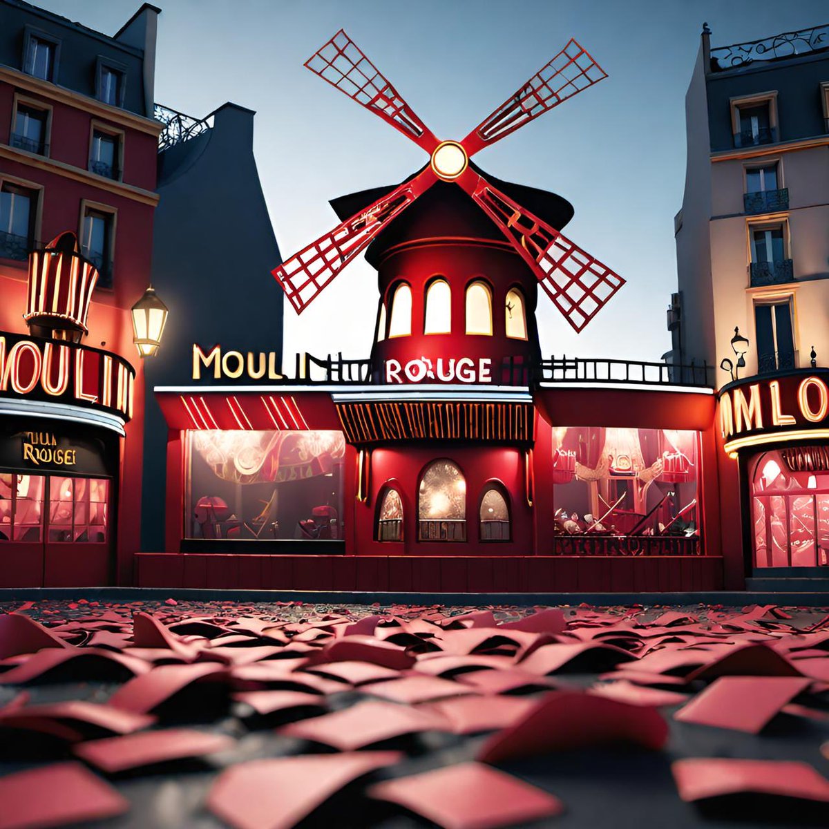 Gm on Thirsty Thursday
The downfall of decadence...
Sad... Have you ever been in the Moulin Rouge in Paris? 
I have... Iconic 
Now it lost his blades #MoulinRouge