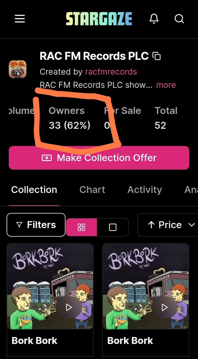 RAC_FM_Spaces's tweet photo. Only 33 unique holders of Bork Bork👀
You know what that means?
EP2 is under construction🧐
Owning it is a 🗝️ to the "Beats By Governance" DAO that will shape the entirety of EP4, something never done on the Blockchain before.
Be a part of history. Get your copy today: https://t.co/HPNYLwgKFY