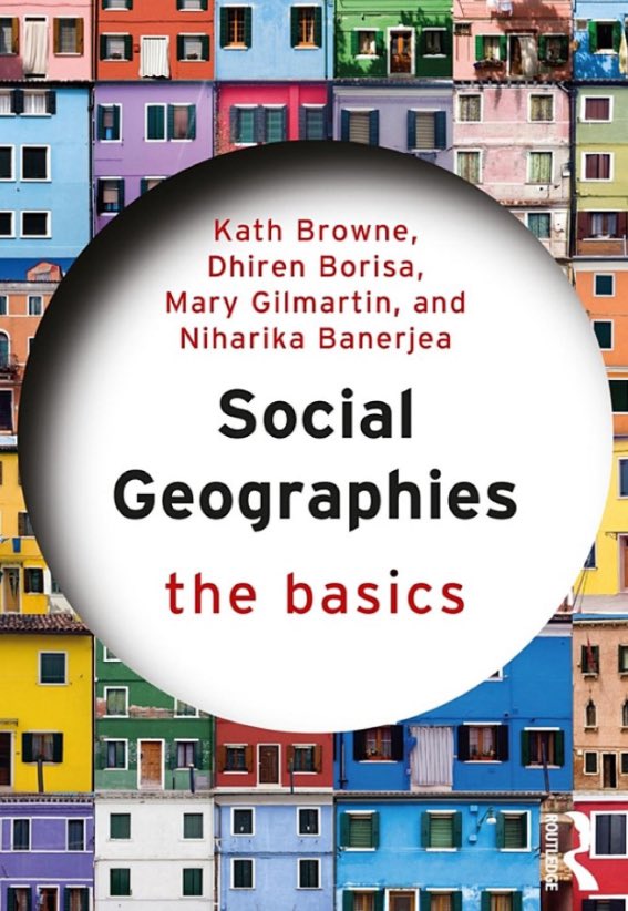 Happy to share that our Co-authored book on Social Geographies is out now with @RoutledgeGPU . Thanks to the brilliance, love, care, and generosity of @m_gilmartin @kathbrowne and @nihban for making me part of this. Towards better liveable social worlds! routledge.com/Social-Geograp…