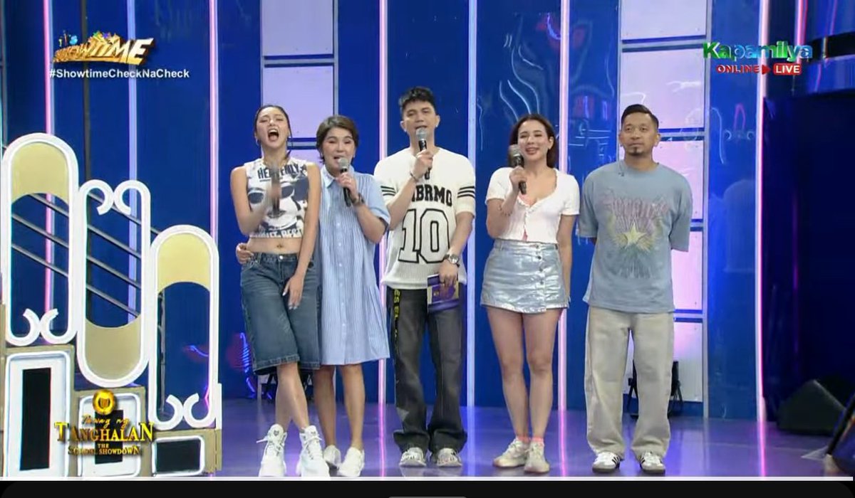 marylltamayo's tweet image. TNT host for today (04/25/24) #ShowtimeCheckNaCheck @itsShowtimeNa @jhongsample @anakarylle @tyangamyp and @prinsesachinita