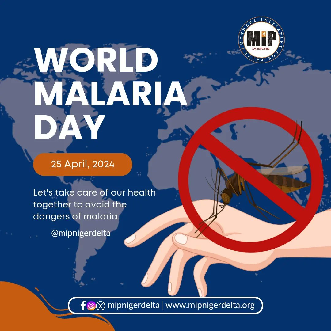 #WorldMalariaDay2024 @mipnigerdelta 

To live in a Malaria free society, let's take care of our health together to avoid the danger of Malaria!

#mipnigerdelta
#women #womeninspiringwomen
#womeninbusiness #nigerdeltawomen