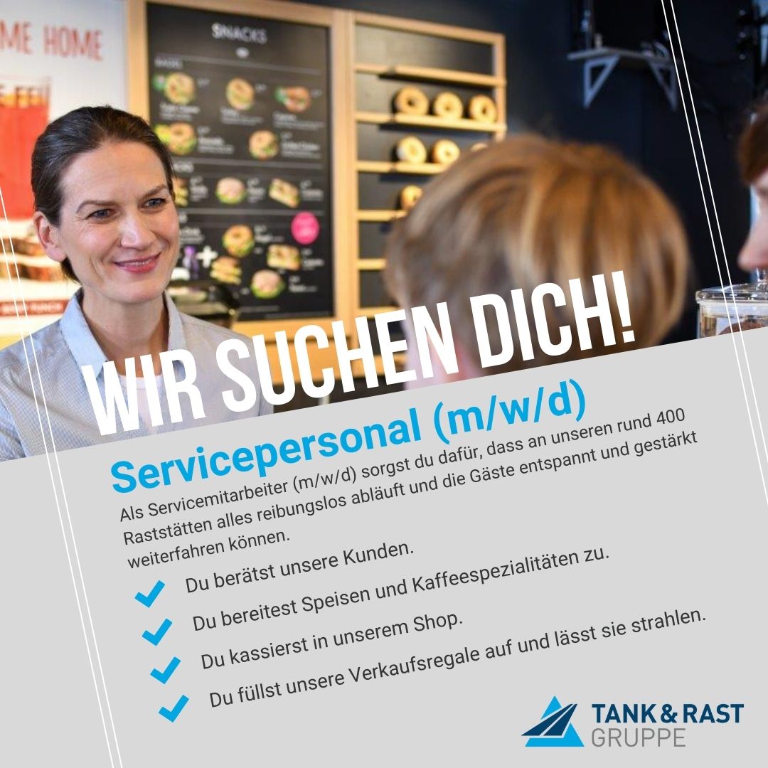 Leidenschaft für #Gastronomie und #Food? ✔️ Serviceprofi? ✔️ Auf der Suche nach dem perfekten Job? Dann komm zu uns und werde Teil eines dynamischen Teams. Bewirb dich jetzt über unser Jobportal & starte deine eigene Erfolgsgeschichte. jobs-tank-rast.de/alte-hasen/
#Deutschland #Jobs