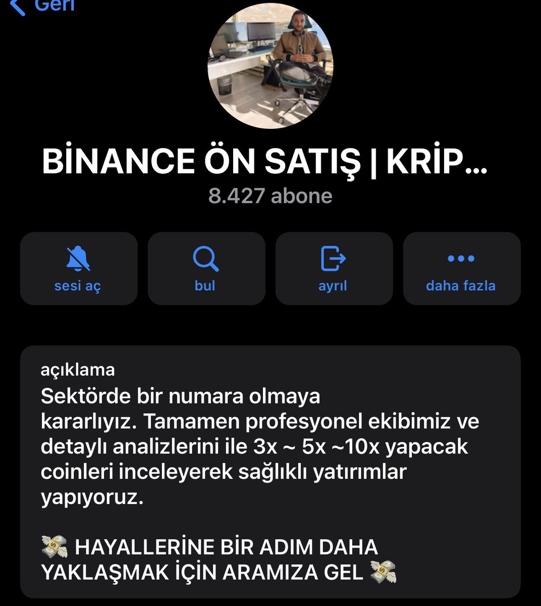 Mantar gibi her yırtık dondan çıkan bu dolandırıcılara itibar etmeyiniz. 1000, 1500 tl kaybetmeyin #Bitcoin #AltcoinNews