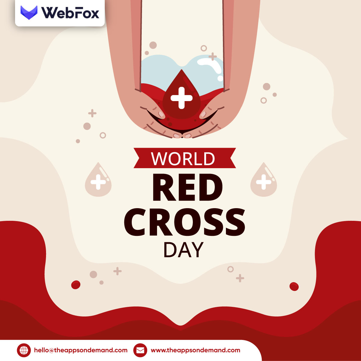 WebFoxx's tweet photo. On #WorldRedCrossDay, we celebrate the spirit of compassion and resilience. Thank you to the Red Cross and Red Crescent societies for their unwavering dedication to helping those in need. Let's continue to support their vital humanitarian work. #HumanitarianHeroes #Webfoxdev https://t.co/KzqMY7QqpT
