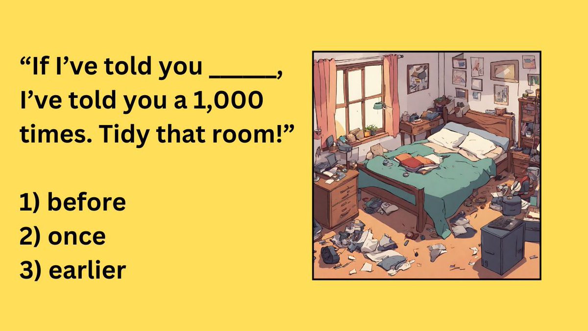 Hyperbole # 4

What’s the missing word?

Leave a reply with your answer. Answer and full explanation in 24 hours.

#vocabulary #learnenglish #ingles #toefl #ielts #toeic