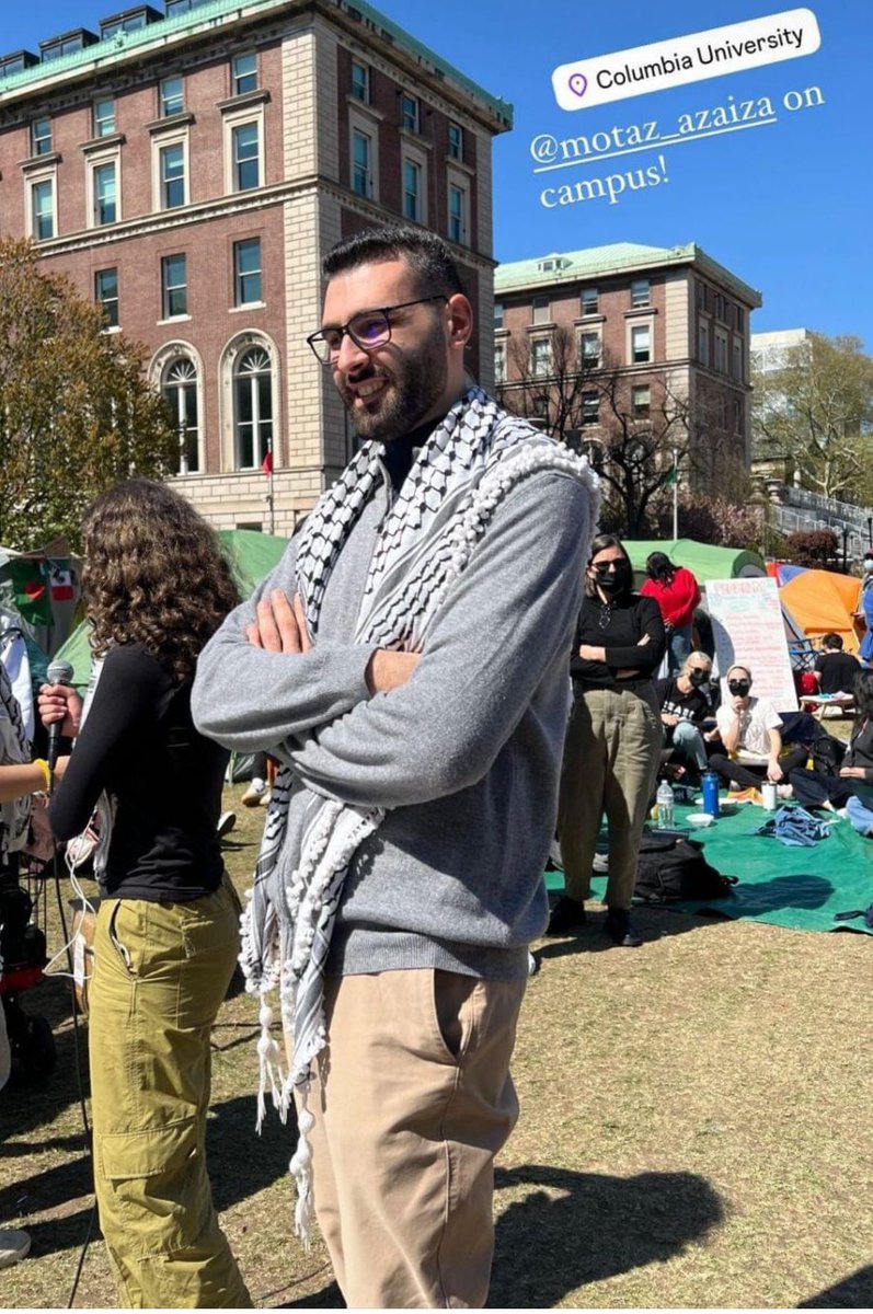 Motaz Azaiza is suspected of infiltrating the Jewish state along with Hamas on 7th October, and he is on Columbia Campus ground. Naveed Anjum