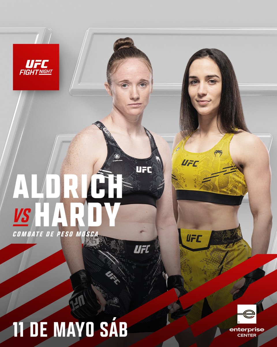 🚨 OFICIAL 🚨 

Verónica Macedo-Hardy 🇻🇪 enfrentará a J.J. Aldrich 🇺🇸 el 11 de mayo en la cartelera #UFCStLouis
