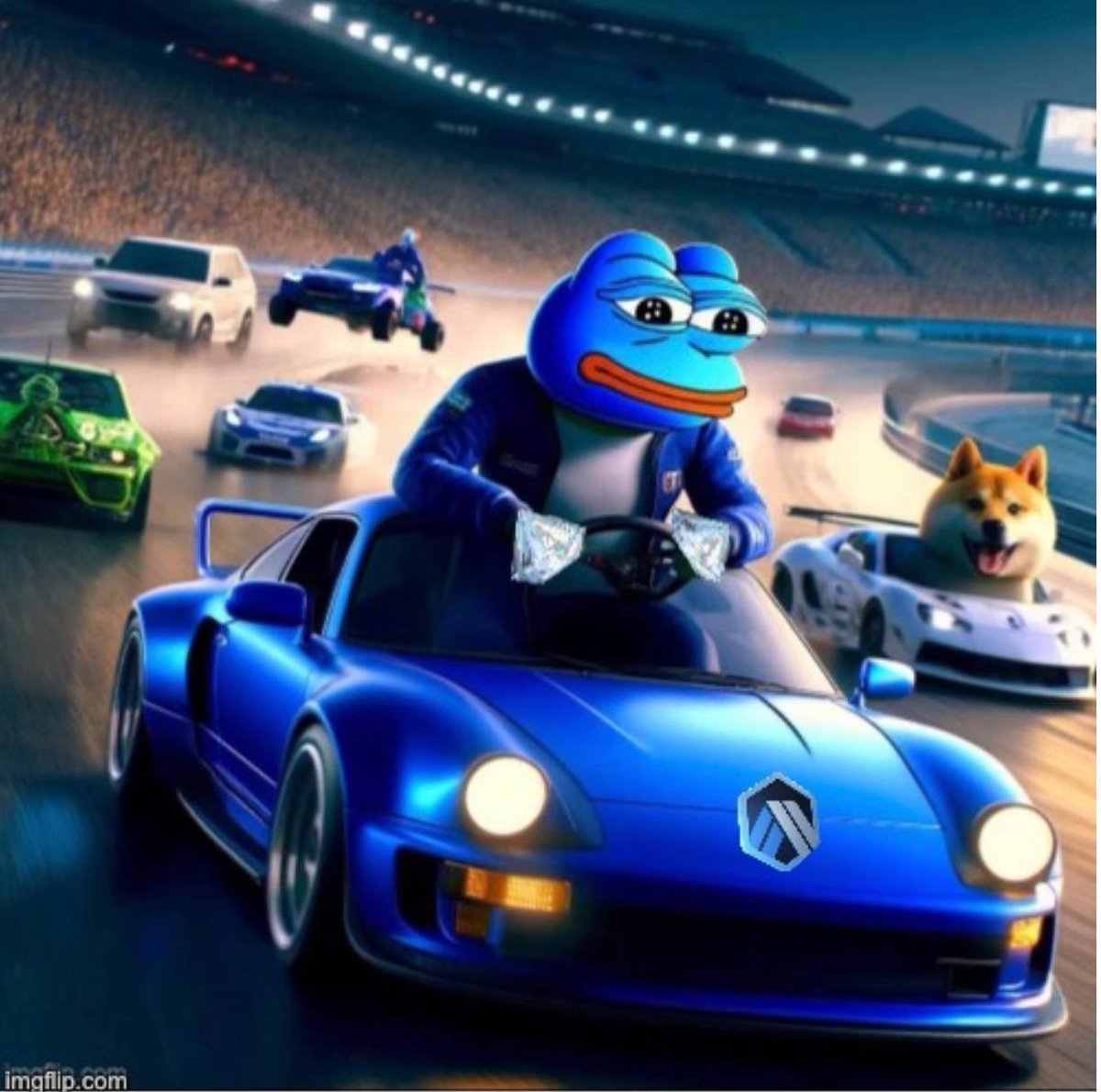 Not just in the race but at the front $ARB $PEPE