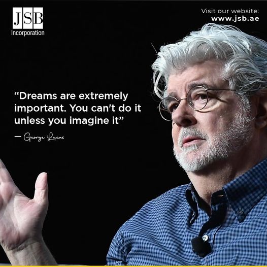 Dreams are extremely important. You can't do it unless you imagine it.' — George Lucas
#businessquotes #businessquotesoftheday #businessquotessuccess #entrepreneurship #entrepreneurquotes #successquotes #businesscoach #success #quotes #businessman #businesspassion