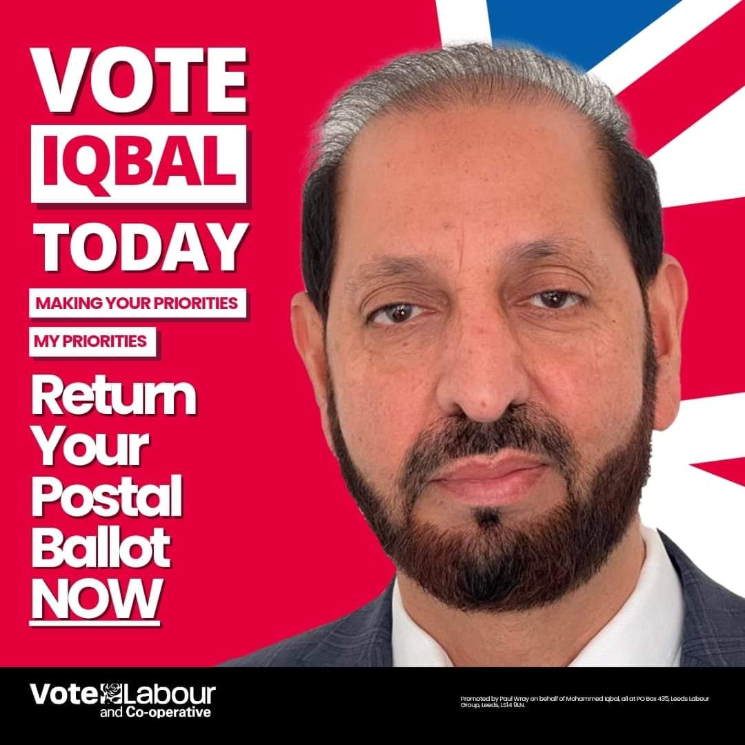 It is urgent you return your postal votes now. If you hand them in on election day, you will be required to provide ID and complete a return form.