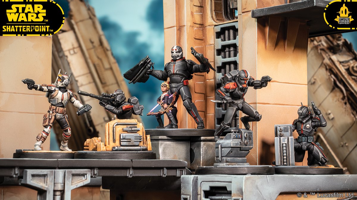 GamesLoreUK's tweet photo. Clone Force 99 is shipping now!
Shatterpoint players, what squad pack are you most looking forward to?
https://t.co/VgBDDFFWrV
#tabletop #wargaming #starwars #shatterpoint #swsp #tabletophobby #community #gameslore https://t.co/QPoG0z1SHB
