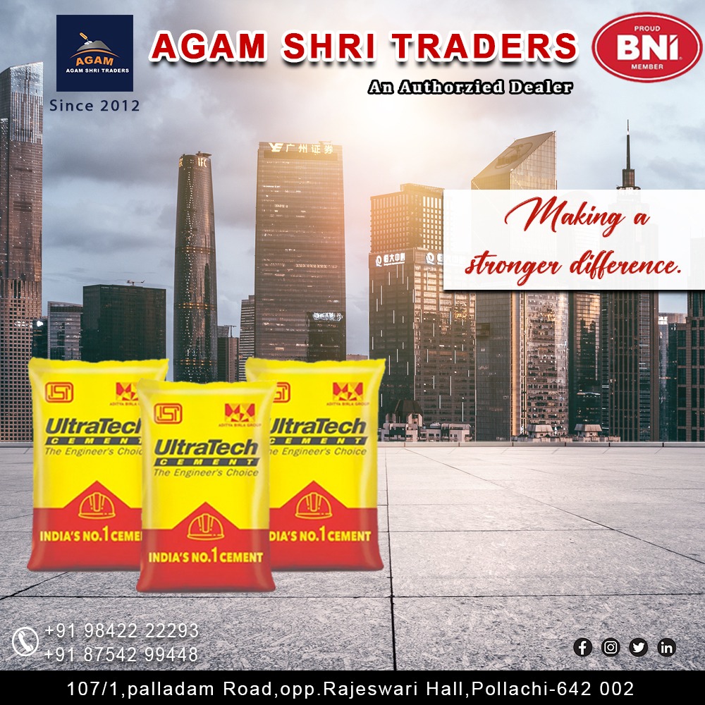 Agam Shri Traders
'Making a stronger difference'
Call us: +91 98422 22293 / 87542 99448
#agam #agamcement #strong #cement #announcement #mealreplacement #positivereinforcement #cementerio #cemento #commencement #renforcementmusculaire #babyannouncement #productplacement