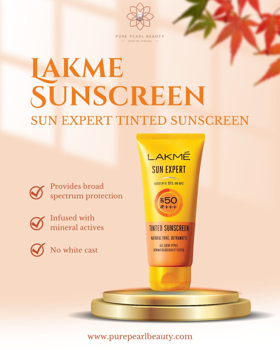 Glowing skin is always in! ☀️ Protect your skin with Lakme Sun Expert Tinted Sunscreen 50SPF for that flawless finish all day long.
#foryou #foryoupage #explorepage #limitededition #cosmetics #sunscreen #SPF #skin #skincare #SunProtection #lotion #SunscreenLotion #UVProtection