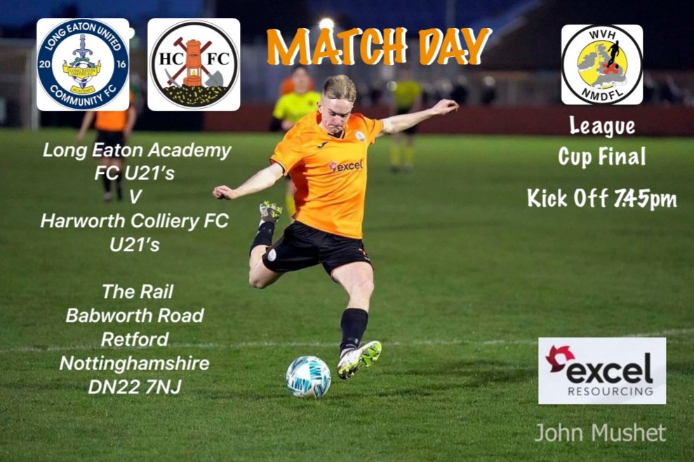 HCIFC's tweet photo. 🧡 Under 21's Match Day 🖤
🆚️ @LongEatonUtd U21'S
🏆 @NMDFL Cup Final
⏰ 7.45pm
🏟 @Retford_FC The Rail Ground
📍 DN22 7NJ
🎟 Adults £4 Concessions £2
🎫 Kids Free With Paying Adult
📔 Programmes £1
🥧🍺Refreshments Available 
#VivaColliery https://t.co/12ZYl7m41d