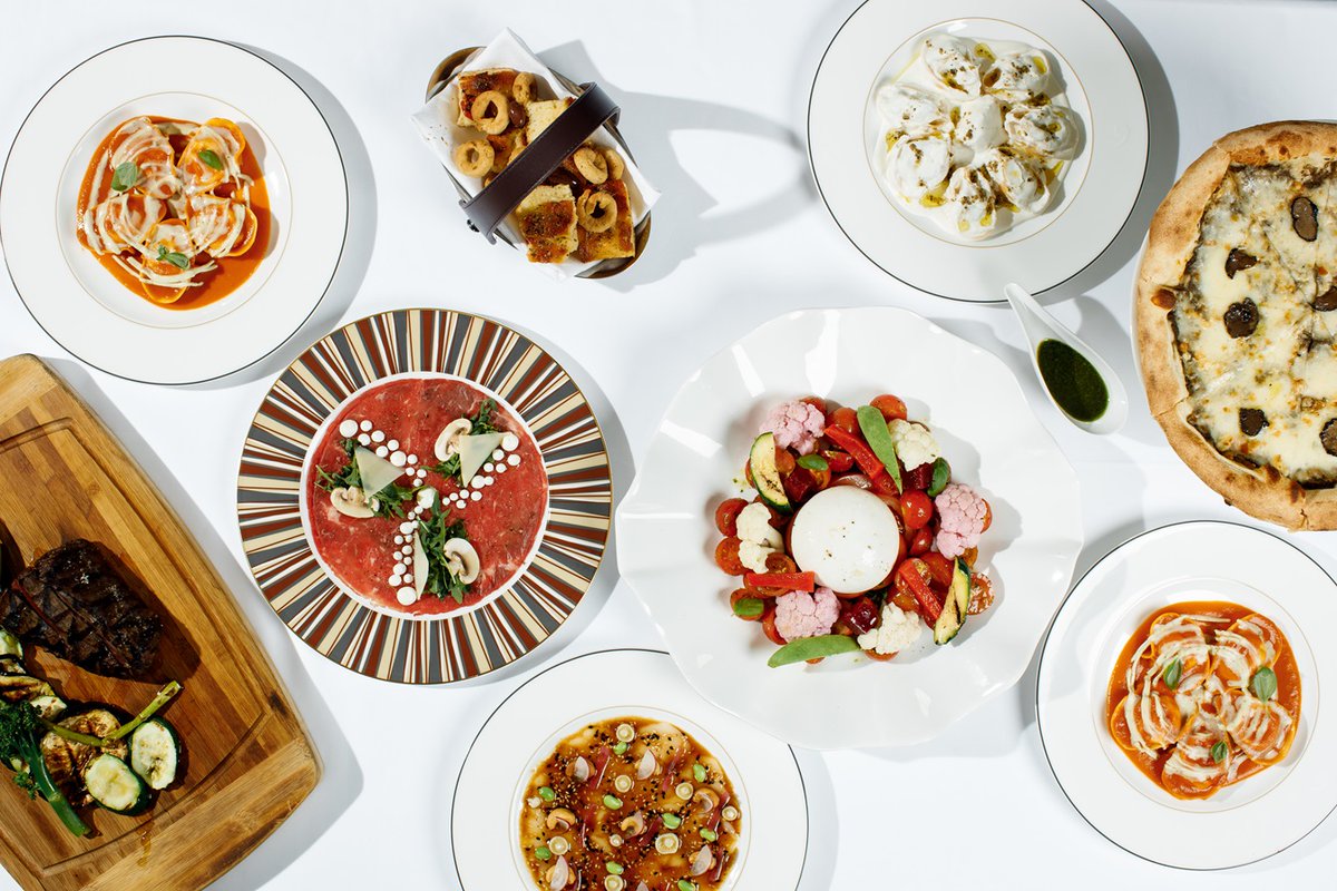BLXQatar's tweet photo. Indulge in Roberto's Il Pranzetto Business Lunch: a refined Italian dining experience at The Pearl, Doha. 
The 3-course set menu is priced at QR 120 pp. Available daily from 1 PM onwards, except Tuesdays &amp;  Fridays.
Contact: +974 4020 4460, +974 3995 3756
#Robertos #BusinessLunch https://t.co/mwQQ0zDmoz