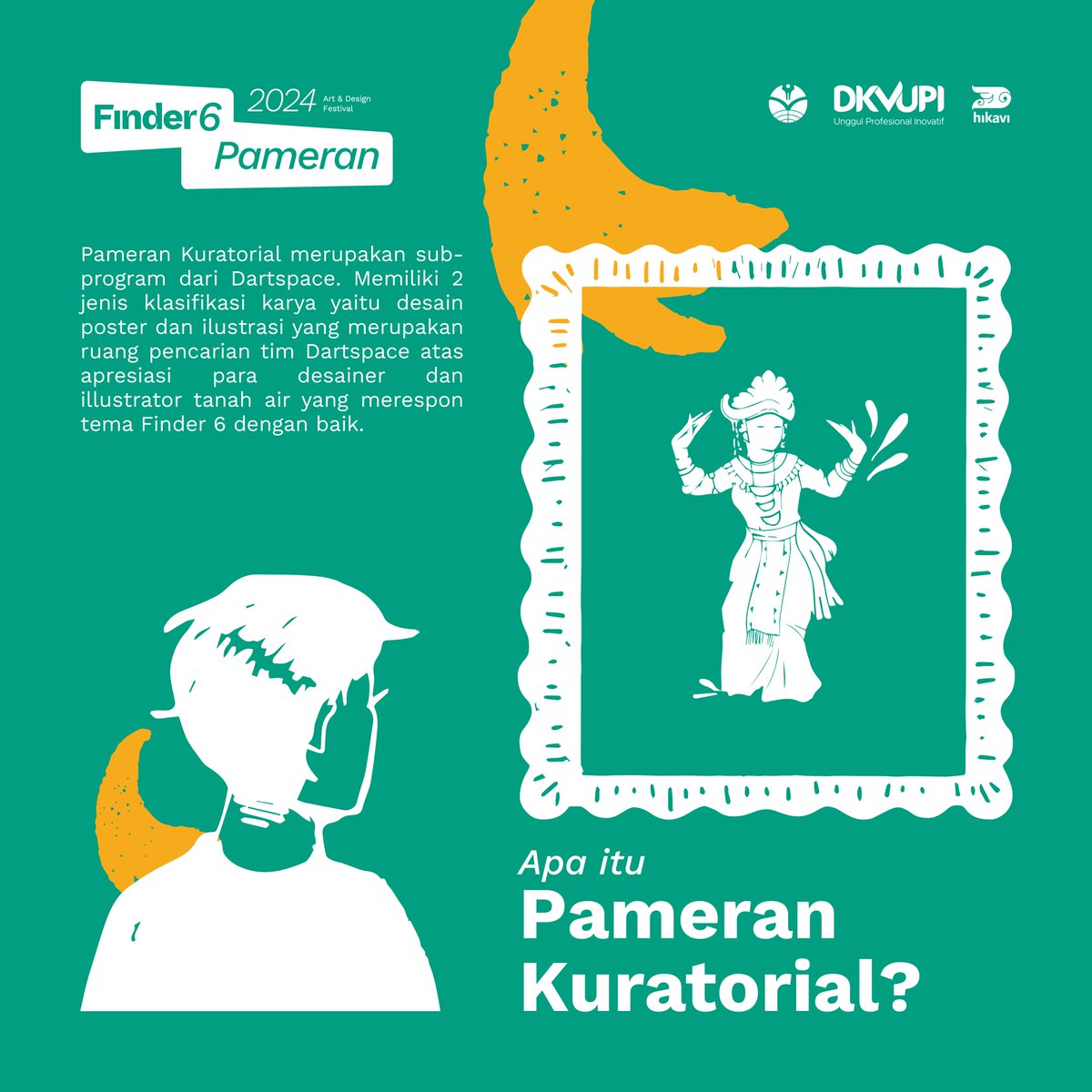 finder_dkv's tweet photo. Tabik Tuan dan Puan!

Pameran ini terbuka untuk umum siapapun yang ingin berkreasi dipersilahkan untuk turut mengirim submisi. Submisi akan dibuka esok hari dengan kurator yang menarik untuk tuan dan puan ikuti! https://t.co/psGeeR8Cjh
