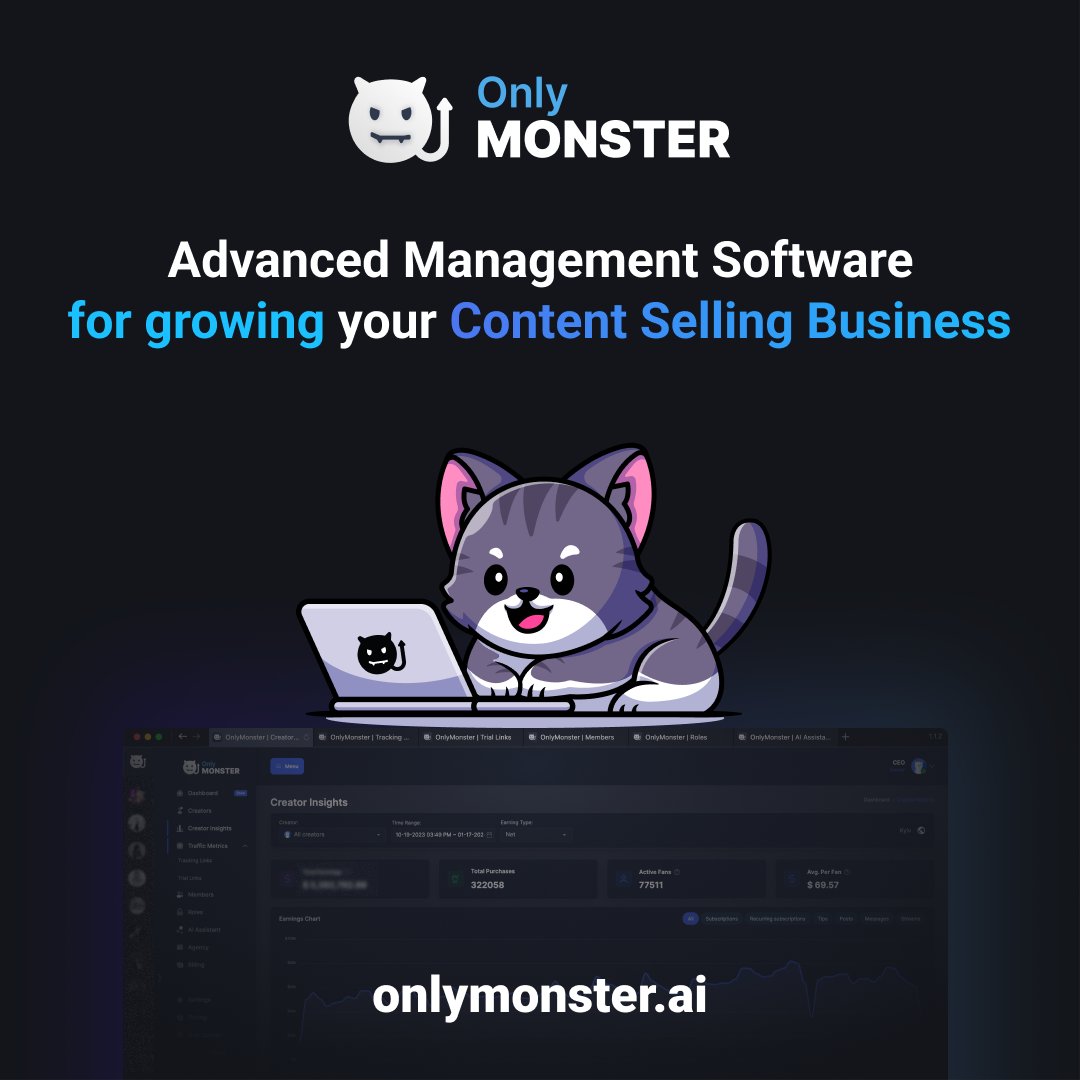 We're thrilled to announce OnlyMonster.ai as the official Bucharest Summit Brand Ambassador! 🚀 Designed to amplify your OF success, the platform seamlessly integrates advanced AI tech into your workflow & streamlines operations. #contentcreator #aitools #chatbot