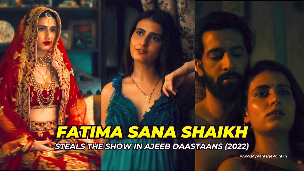 Fatima Sana Shaikh in Ajeeb Daastaans (2022) Steals the Show #FatimaSanaShaikh #Netflix
Read More: myvantagepoint.in/fatima-sana-sh…