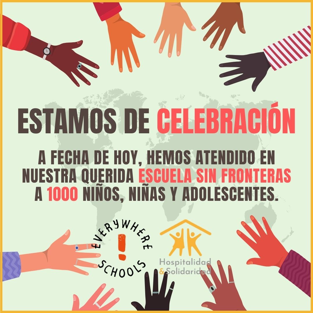 Han pasado ya 3 años del inicio del proyecto y tenemos muchos motivos para estar contentos. Entre otros ¡ya hemos atendido a más de 1000 niños, niñas y adolescentes! ❤️❤️ Gracias equipo de @everywhereschools y de <a href="/AlbergueHYS/">Hospitalidad y Solidaridad A.C.</a> #EscuelaSinFronteras #LaEducacionEsUnaEmergencia