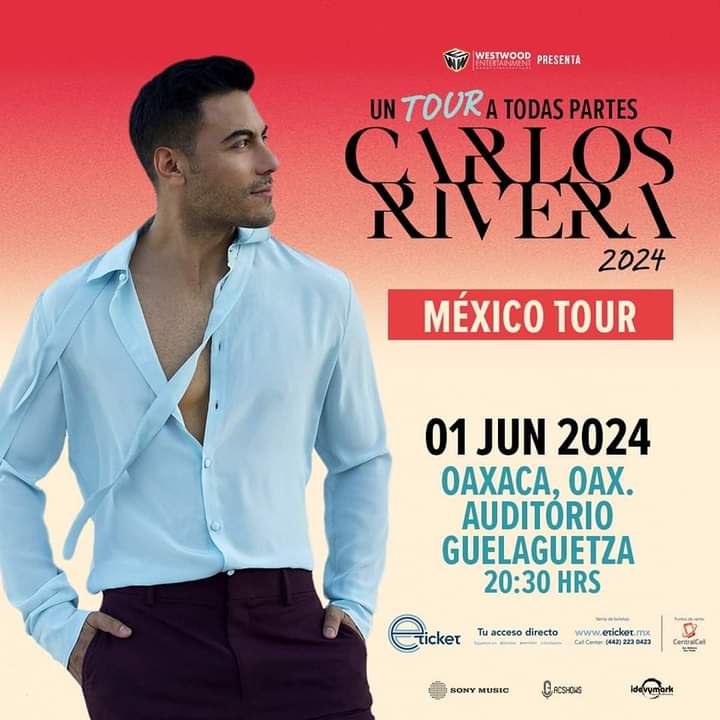 #Oaxaca nuestro capitán ✈️ llega con #UnTourATodasPartes @_CarlosRivera será una noche mágica, llena de emociones ¿ #Riveristas estamos listos para esta noche? @CR_ClubPorTi @porti_argentina @_CarlosRivera @mikenoriega @SonyMusicArg @WestWoodEntt @westwoodfans