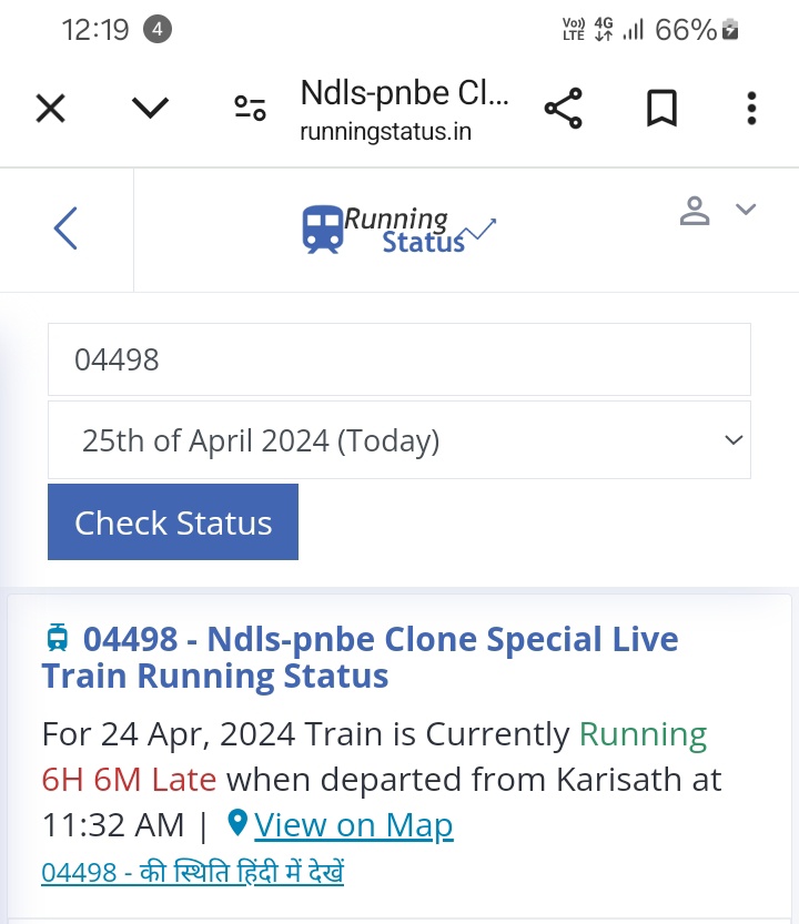 ImAkki17's tweet photo. Pathetic #IndianRailways @RailMinIndia ..late by 6 hrs..
Departure time 6:55 am and we are still in train.

Worst experience ever had.
@AshwiniVaishnaw https://t.co/DZ3YbNpKJq