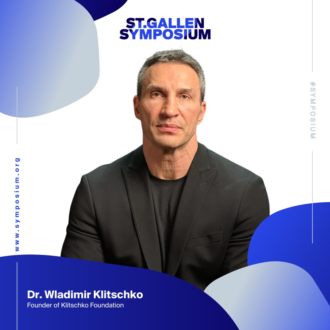 The 53rd St. Gallen Symposium welcomes Dr. Wladimir @Klitschko as a speaker at our pre-event on May 1st 2024. He will provide insights from the frontline of Ukraine’s resistance at an increasingly challenging and uncertain moment for the country and its people #StGallenSymposium