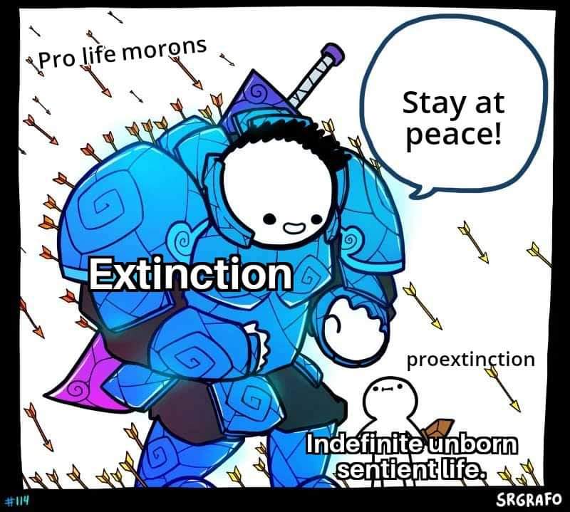 extinctionmemes's tweet photo. #extinctionism #proextinction https://t.co/QMahZlutze