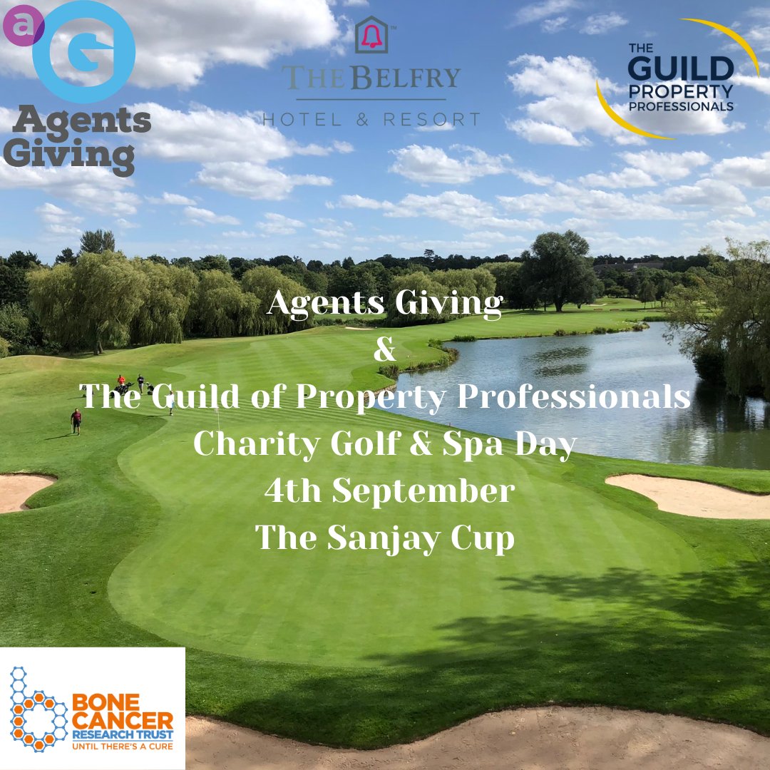 A great shout of thanks @getagentuk joining us at the Charity Golf & Spa Day @TheBelfryHotel 4th September hosted by @Agents_Giving @IainGuild in support of @BCRT & @Agents_Giving grant fund. Details here to register your interest with great sponsorship opportunities…