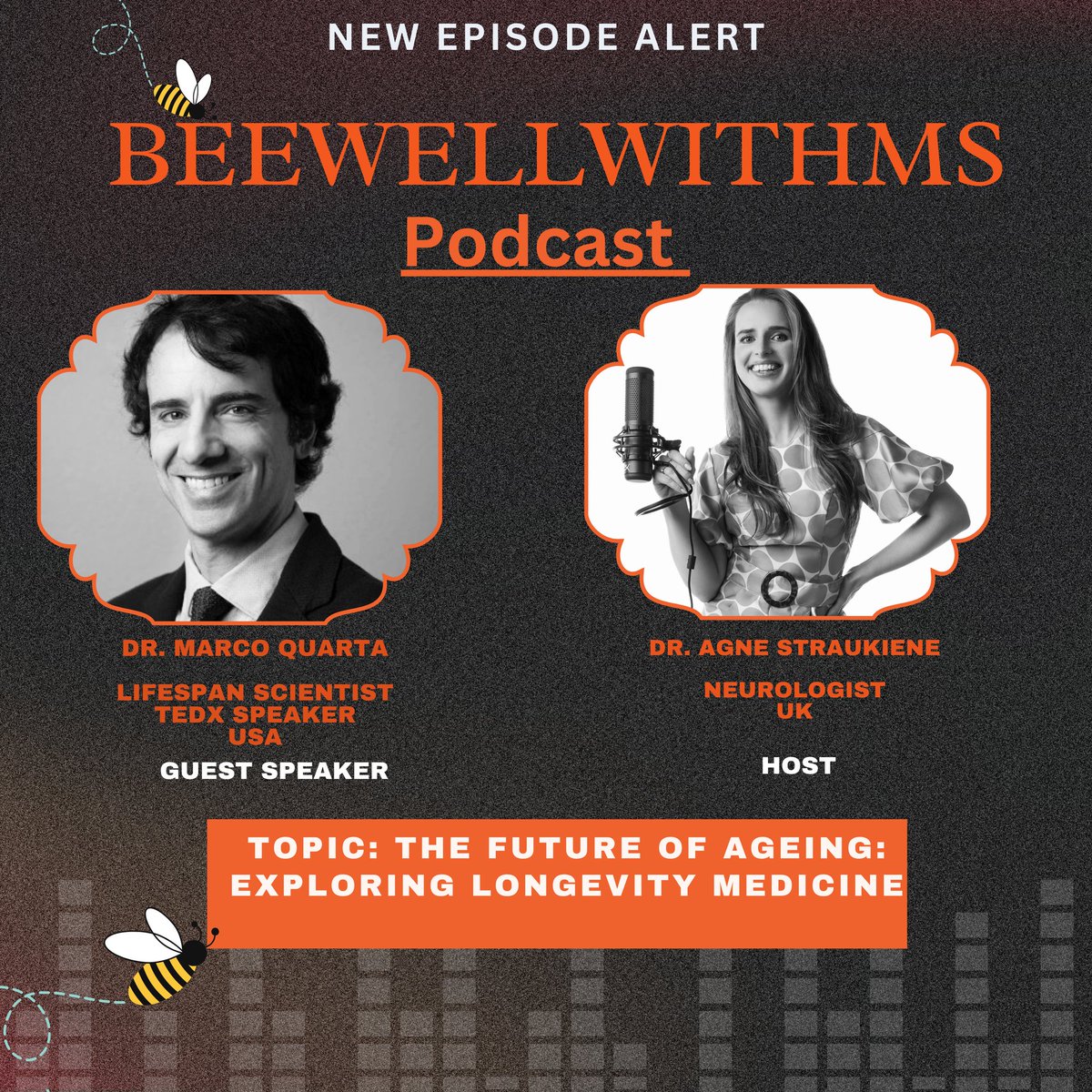🎙️ Excited to share our latest #BeewellwithMS episode with special guest Dr. @MarcoQuarta12! 🌟 Dive into the future of ageing and how it intersects with #MultipleSclerosis. Everyone will find something valuable in this enlightening discussion. Don't miss out! 🔗