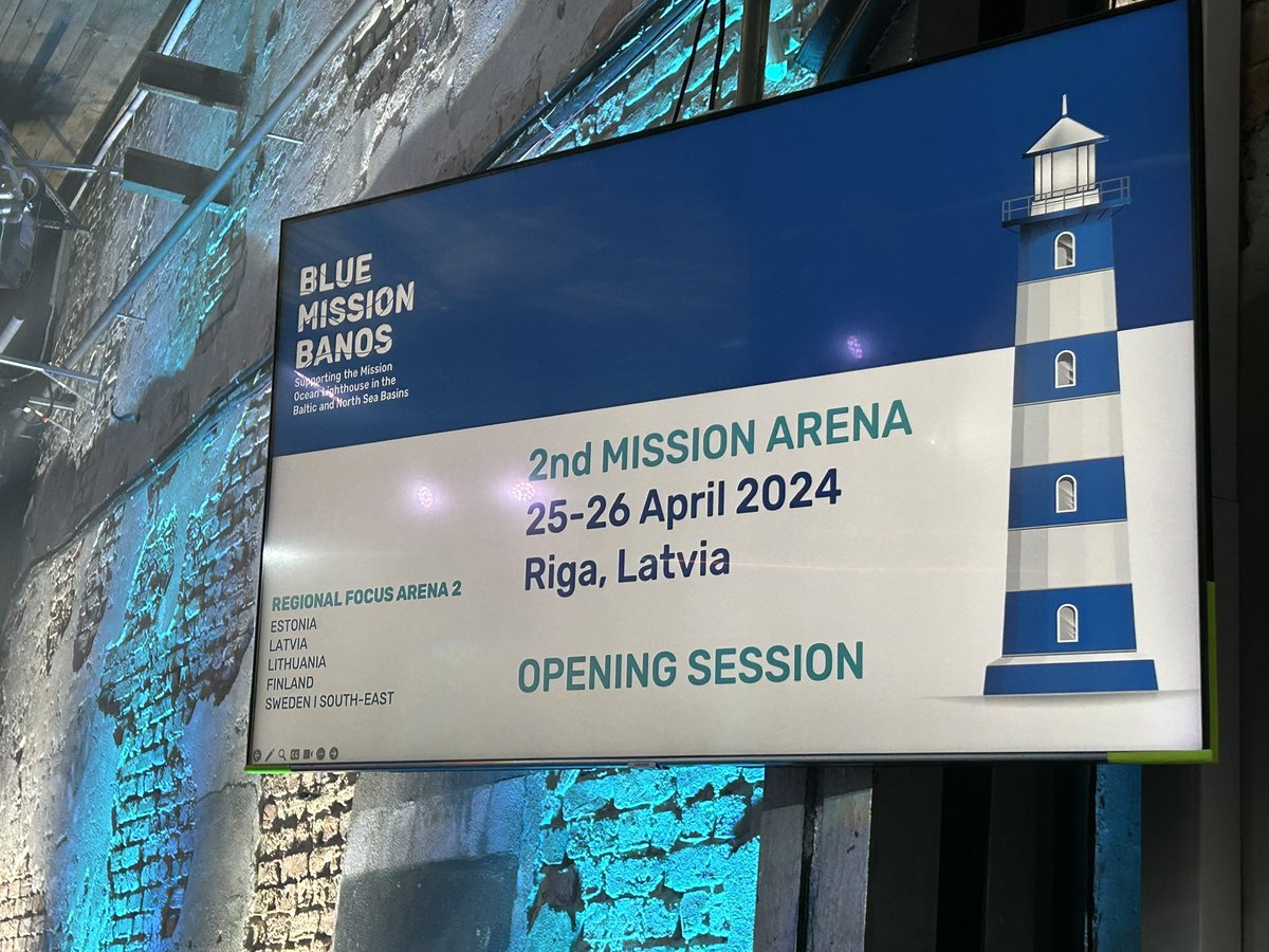 The 2-day event in #Riga to discuss regional actions from🇱🇻🇪🇪🇱🇹🇫🇮🇸🇪 to achieve @MissionBANOS objectives for healthy #BalticSea. Multiple challenges which need solutions that are smartly developed, discussed and implemented by stakeholders. Today I will be an active participant.🌊