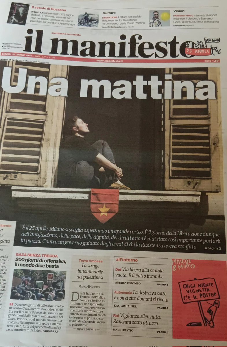 PiervittorioM's tweet image. Buon #25aprileSempre 
@pazzoperrep @AntonellaNapoli 
@CarloVerdelli @maurobiani @PerSaturno @MarcoFe59905230 @Walterbart1 @GiovaValentini 
@claudeger55 @nonsonpago1 
Continua...