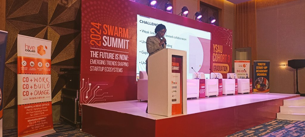 Dr. @DianaNtamu director at @MUBS_Entreship has kicked off #swarm24 with a thought provoking keynote address on the future of innovation in the startup ecosystem! #ysau #swarmsummit @hivecolab @tmsruge @RitaNgenzi @ITCnews